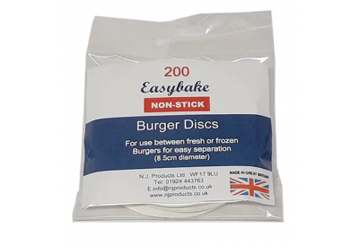 Easybake Non-Stick Burger Discs (8.5cm / 3.3") x 200